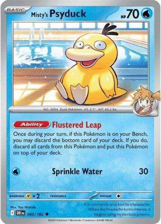 Pokemon Trading Card Game - Misty's Psyduck - 045/182 - Uncommon - Destined Rivals