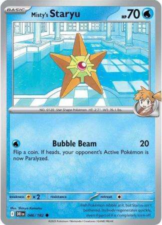 Pokemon Trading Card Game - Misty's Staryu - 046/182 - Common - Destined Rivals