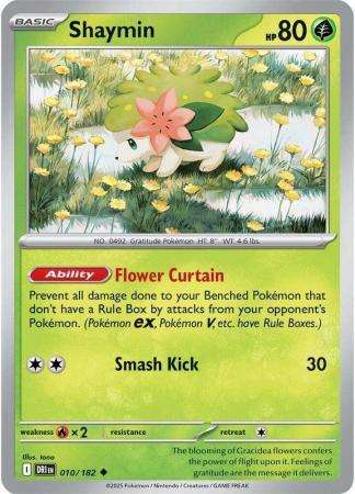 Pokemon Trading Card Game - Shaymin - 010/182 - Uncommon - Destined Rivals