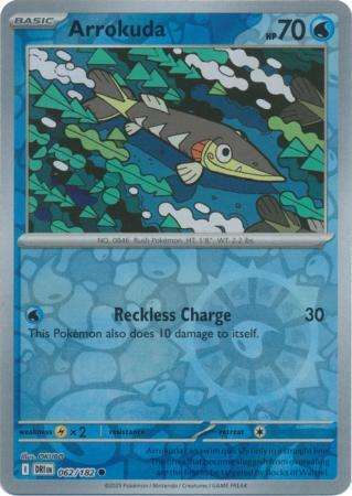 Pokemon Trading Card Game - Arrokuda - 062/182 - Reverse Holo - Destined Rivals