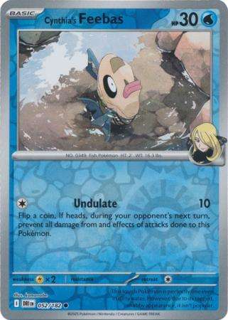 Pokemon Trading Card Game - Cynthia's Feebas - 052/182 - Reverse Holo - Destined Rivals