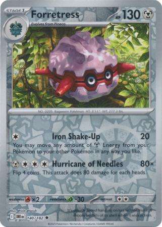 Pokemon Trading Card Game - Forretress - 140/182 - Reverse Holo - Destined Rivals