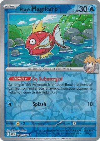 Pokemon Trading Card Game - Misty's Magikarp - 048/182 - Reverse Holo - Destined Rivals