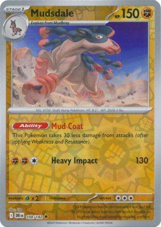Pokemon Trading Card Game - Mudsdale - 108/182 - Reverse Holo - Destined Rivals