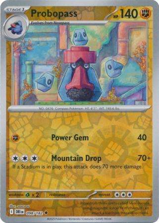 Pokemon Trading Card Game - Probopass - 098/182 - Reverse Holo - Destined Rivals