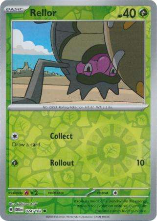 Pokemon Trading Card Game - Rellor - 024/182 - Reverse Holo - Destined Rivals
