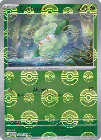 Pokemon Trading Card Game - Cottonee (Poke Ball Pattern) - SV: White Flare (WHT)