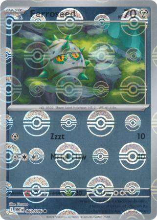 Pokemon Trading Card Game - Ferroseed (Poke Ball Pattern) - SV: White Flare (WHT)