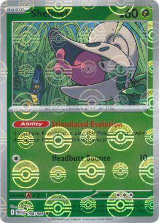 Pokemon Trading Card Game - Shelmet (Poke Ball Pattern) - SV: Black Bolt (BLK)