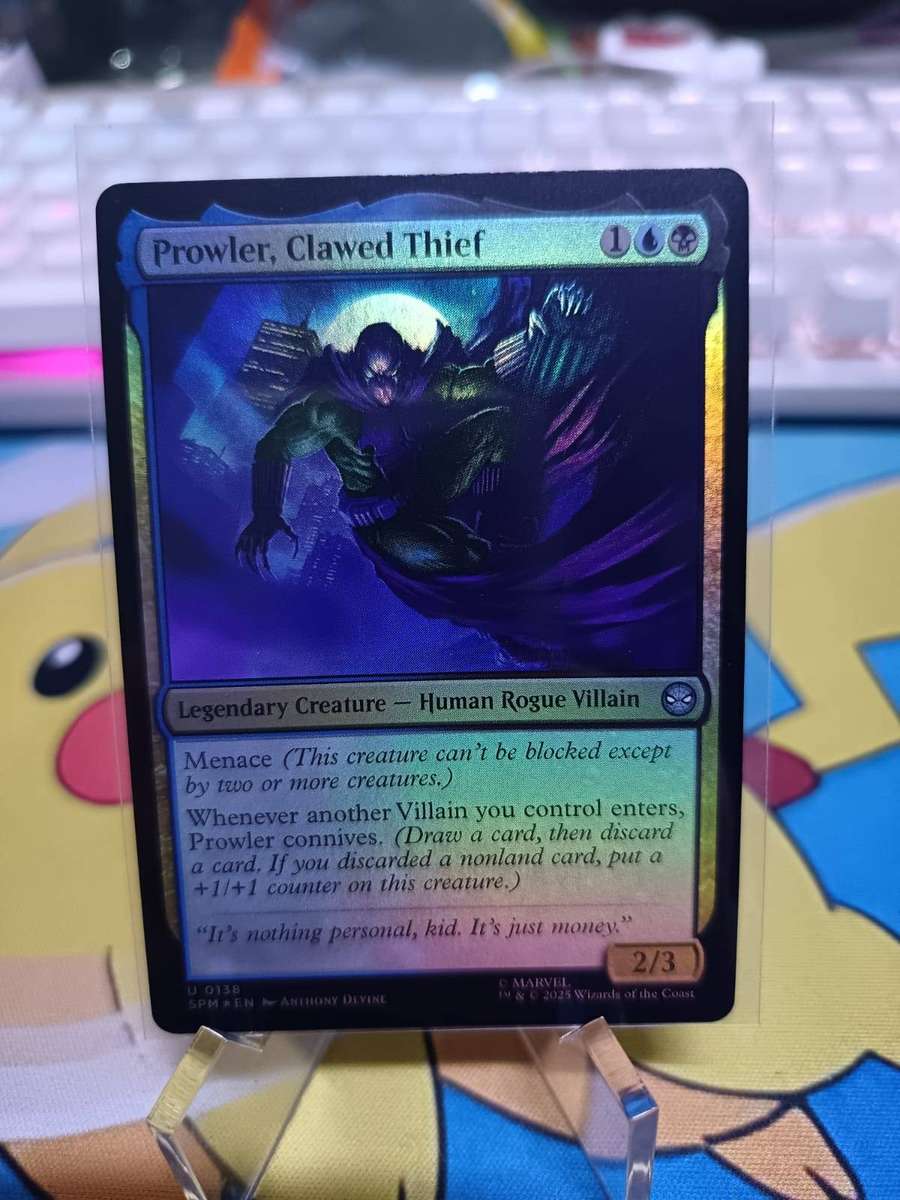 Magic The Gathering TCG - Prowler, Clawed Thief - Marvel's Spider-Man (SPM) (Foil)