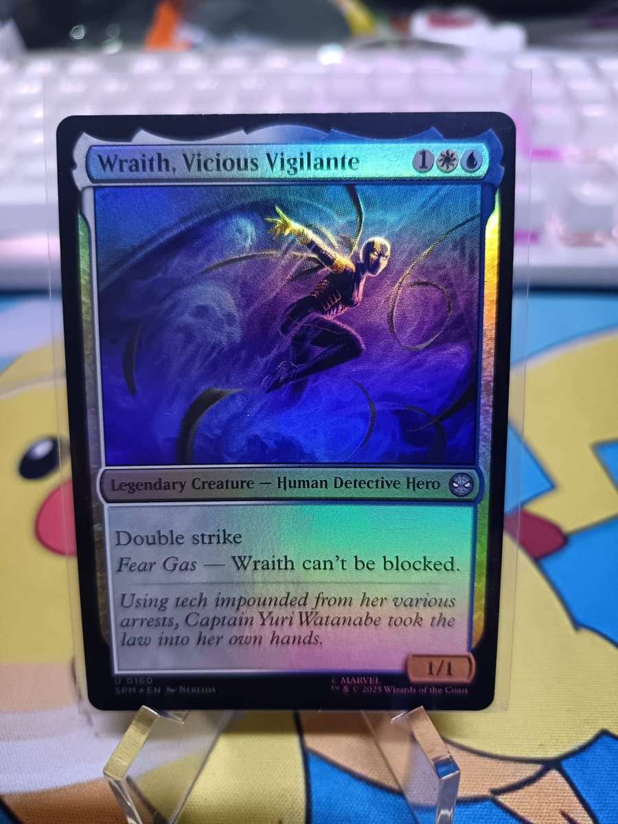 Magic The Gathering TCG - Wraith, Vicious Vigilante - Marvel's Spider-Man (SPM) (Foil)