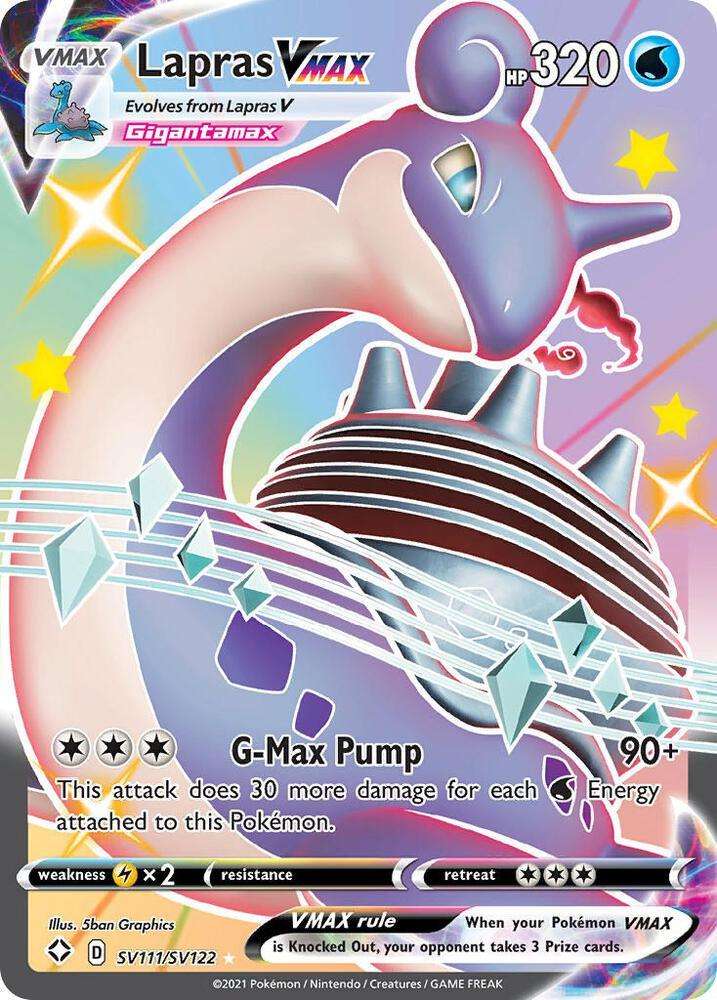 Pokemon Trading Card Game - Lapras VMAX - Shining Fates: Shiny Vault (SHFSV)