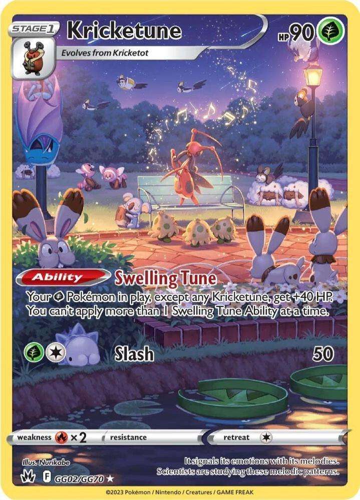 Pokemon Trading Card Game - Kricketune - Crown Zenith: Galarian Gallery (CRZ:GG)