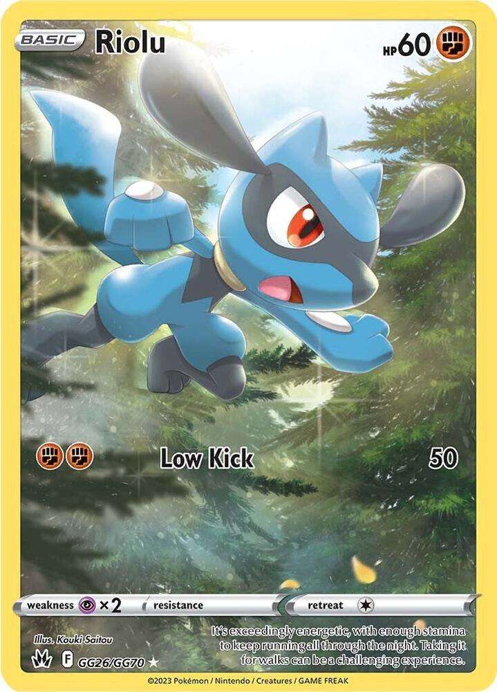 Pokemon Trading Card Game - Riolu - Crown Zenith: Galarian Gallery (CRZ:GG)