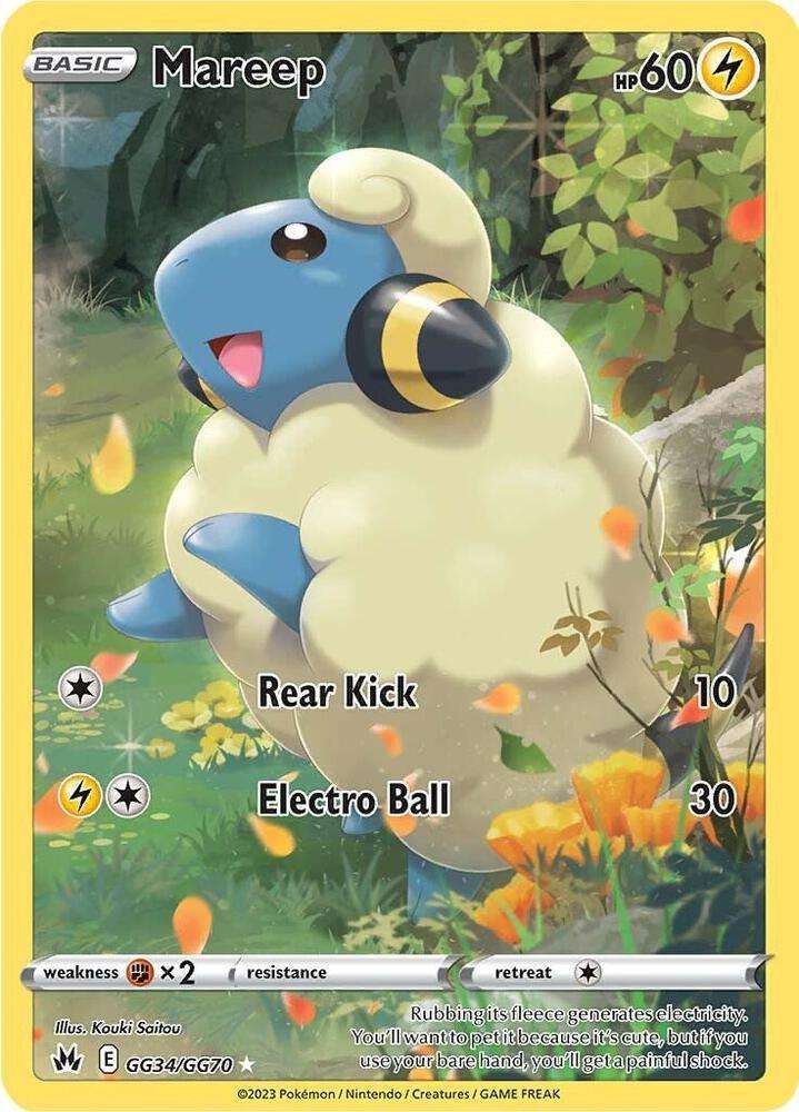 Pokemon Trading Card Game - Mareep - Crown Zenith: Galarian Gallery (CRZ:GG)