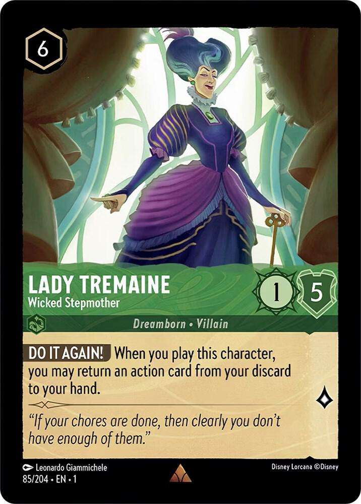 Disney Lorcana Trading Card Game - Lady Tremaine - Wicked Stepmother - The First Chapter (1)