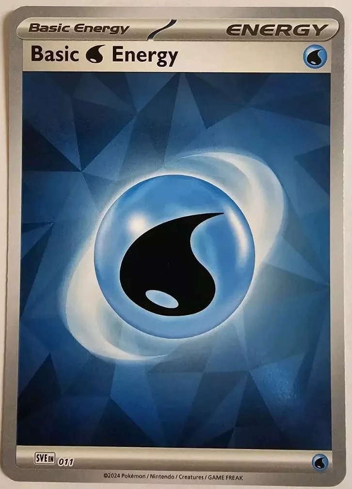 Pokemon Trading Card Game - 2025 Prismatic Evolutions Holo Basic Water Energy 011