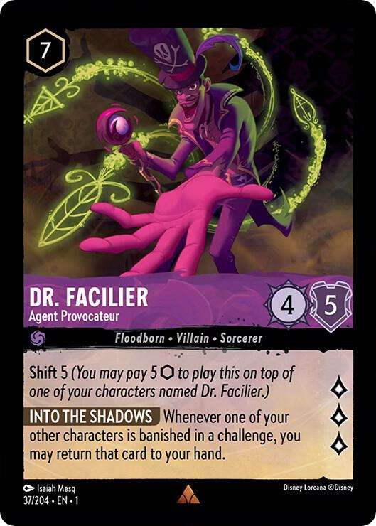 Disney Lorcana Trading Card Game - Dr. Facilier - Agent Provocateur - The First Chapter (1)