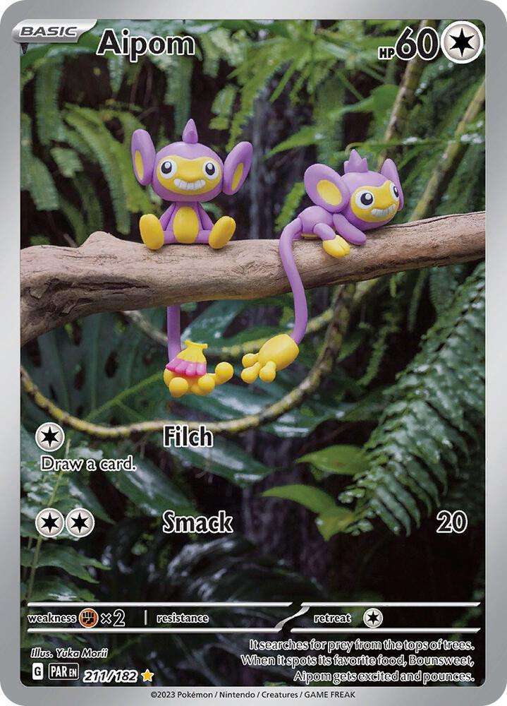 Pokemon Trading Card Game - Aipom - 211/182 - SV04: Paradox Rift (PAR)