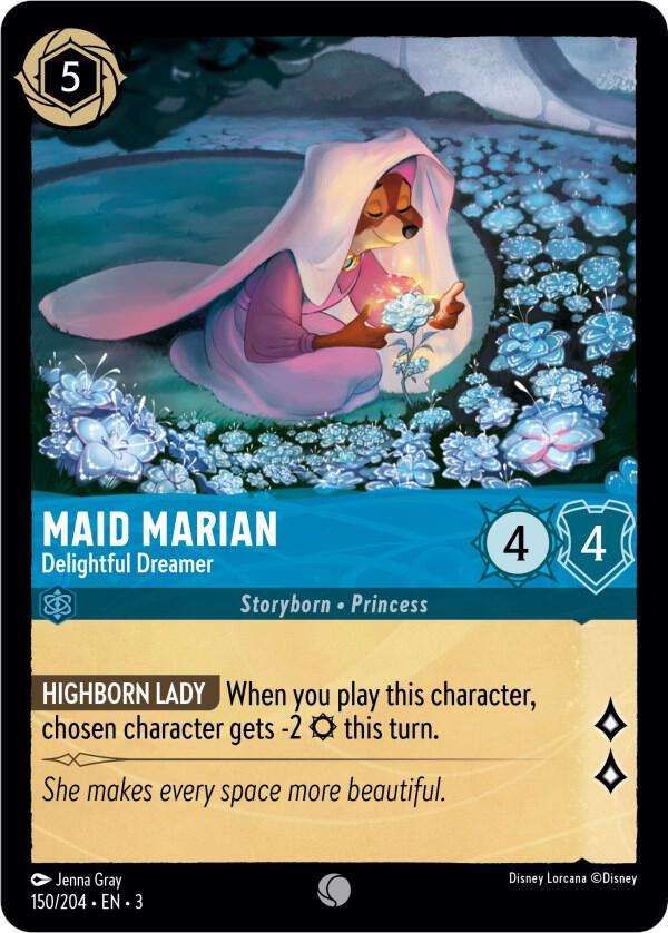 Disney Lorcana Trading Card Game - Maid Marian - Delightful Dreamer - Into the Inklands (3)