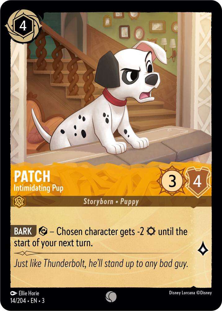 Disney Lorcana Trading Card Game - Patch - Intimidating Pup - Into the Inklands (3)