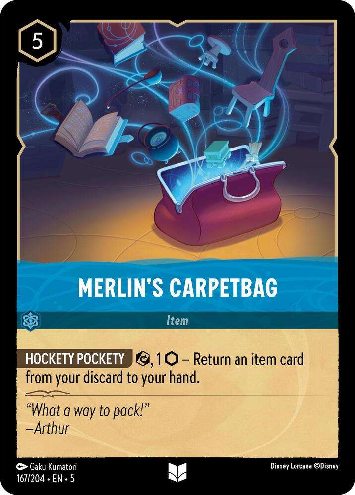 Disney Lorcana Trading Card Game - Merlin's Carpetbag - Shimmering Skies (5)