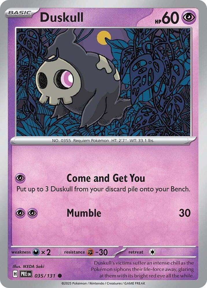 Pokemon Trading Card Game - Duskull - SV: Prismatic Evolutions