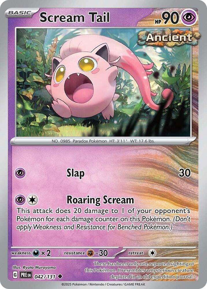 Pokemon Trading Card Game - Scream Tail - SV: Prismatic Evolutions
