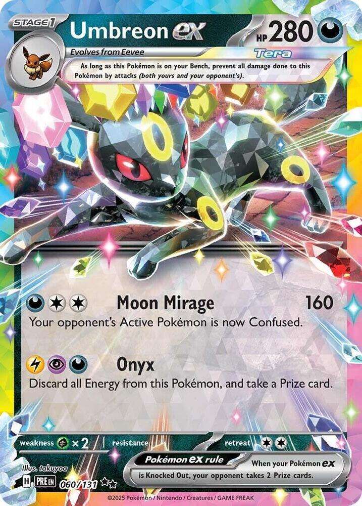 Pokemon Trading Card Game - Umbreon ex - 060/131 - SV: Prismatic Evolutions