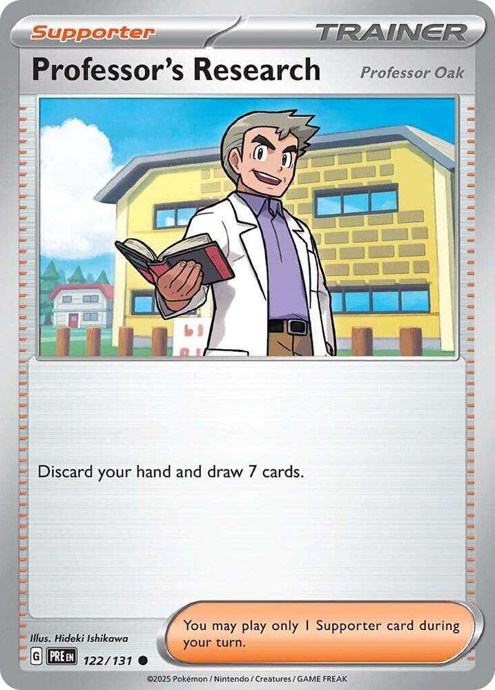 Pokemon Trading Card Game - Professor's Research [Professor Oak] - SV: Prismatic Evolutions
