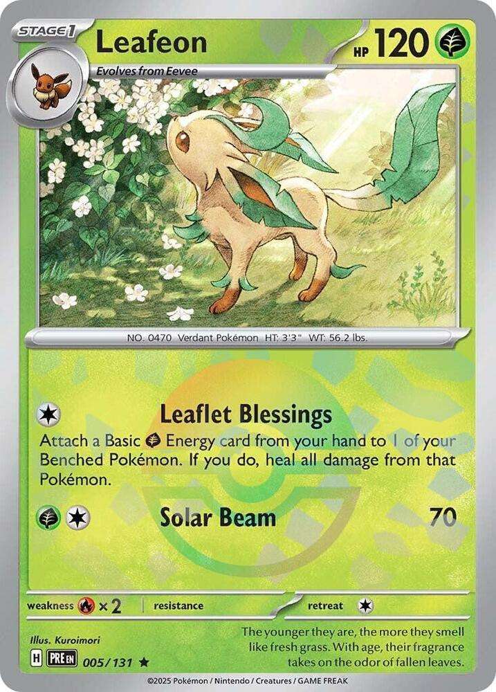 Pokemon Trading Card Game - Leafeon (Poke Ball Pattern) - SV: Prismatic Evolutions