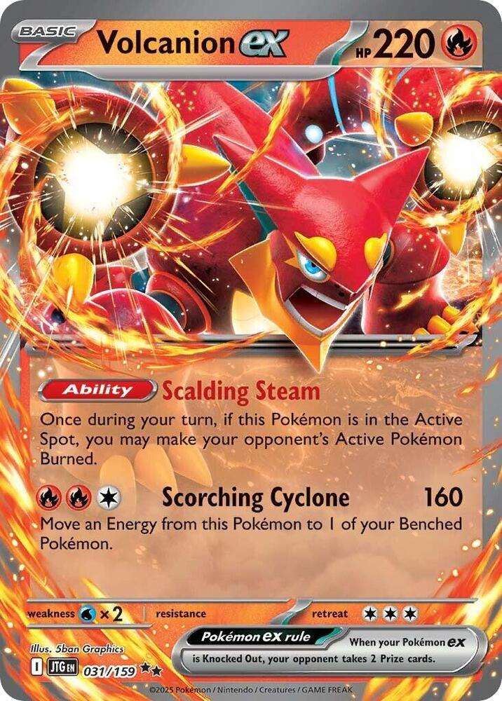 Pokemon Trading Card Game - Volcanion ex - 031/159 - SV09: Journey Together