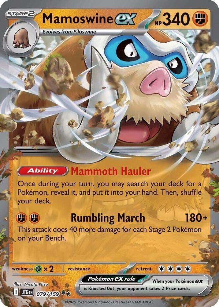 Pokemon Trading Card Game - Mamoswine ex - 079/159 - SV09: Journey Together