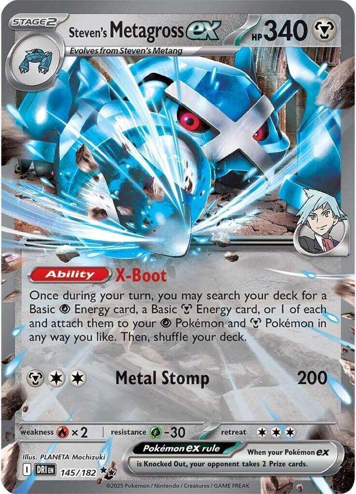 Pokemon Trading Card Game - Steven's Metagross ex - SV10: Destined Rivals (DRI)
