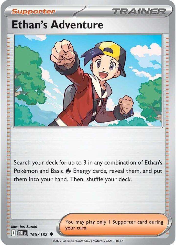 Pokemon Trading Card Game - Ethan's Adventure - 165/182 - SV10: Destined Rivals (DRI)