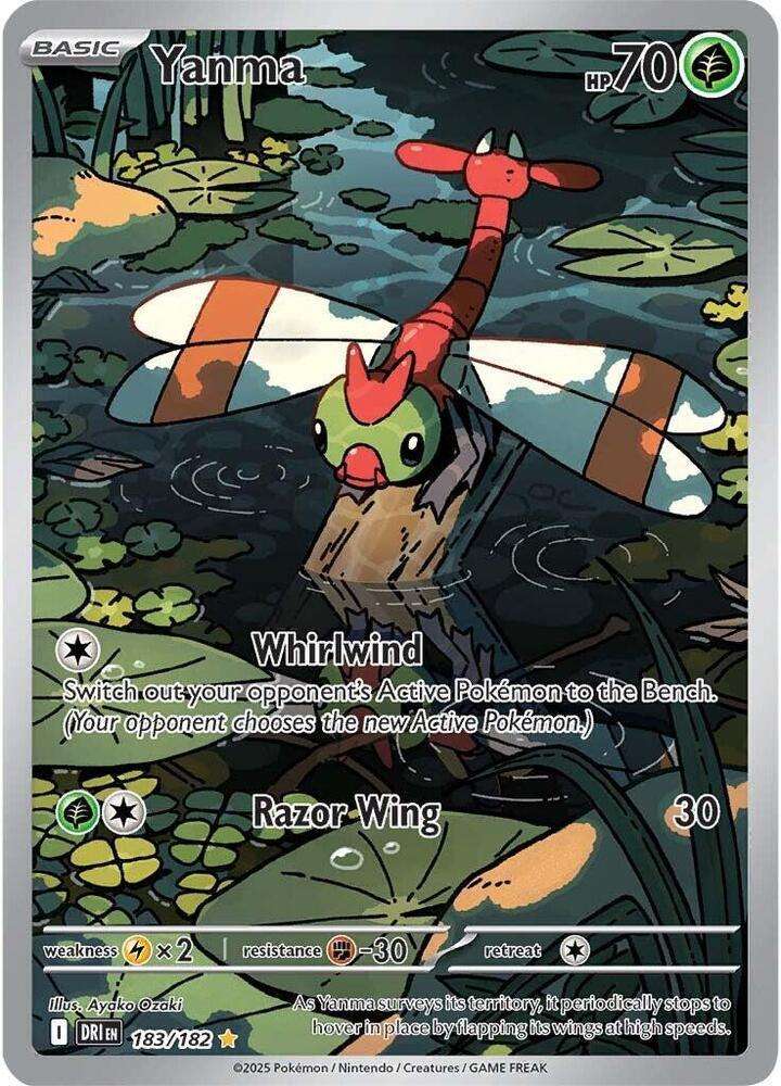 Pokemon Trading Card Game - Yanma - 183/182 - SV10: Destined Rivals (DRI)