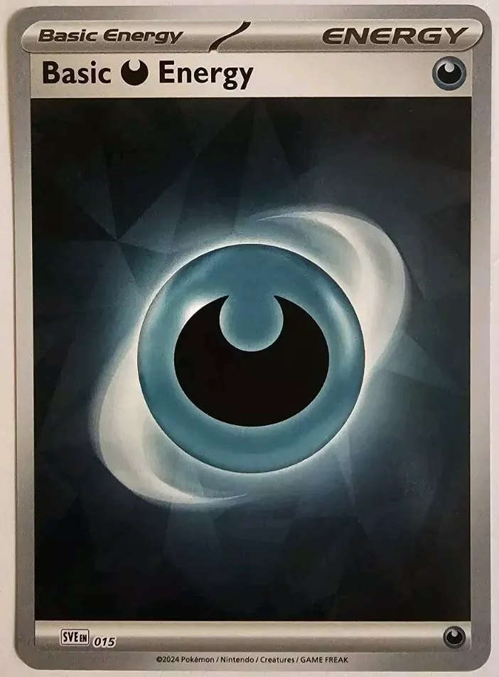 Pokemon Trading Card Game - 2025 Prismatic Evolutions Holo Basic Darkness Energy 015