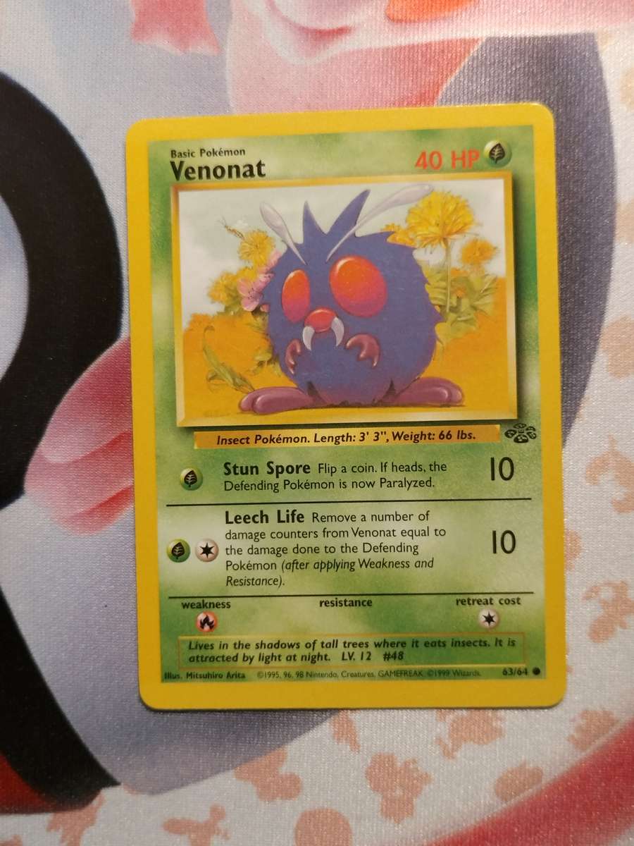 Pokemon Trading Card Game - Venonat #63 Pokemon Jungle  (3)