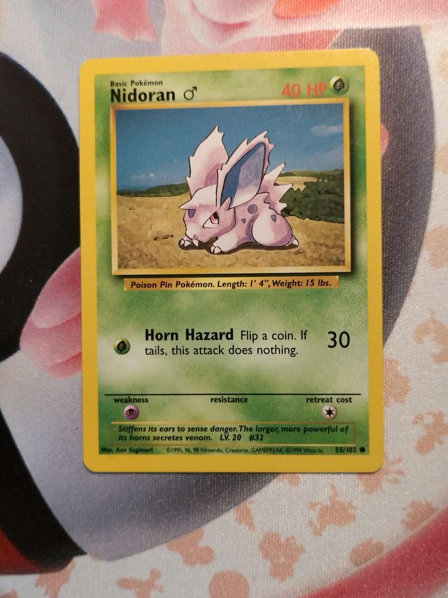 Pokemon Trading Card Game - Nidoran #55 Pokemon Base Set (2)