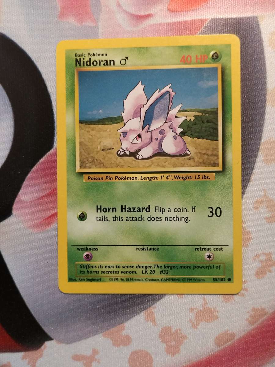 Pokemon Trading Card Game - Nidoran #55 Pokemon Base Set (1)