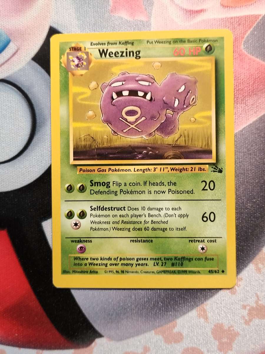 Pokemon Trading Card Game - Weezing #45 Pokemon Fossil (2)