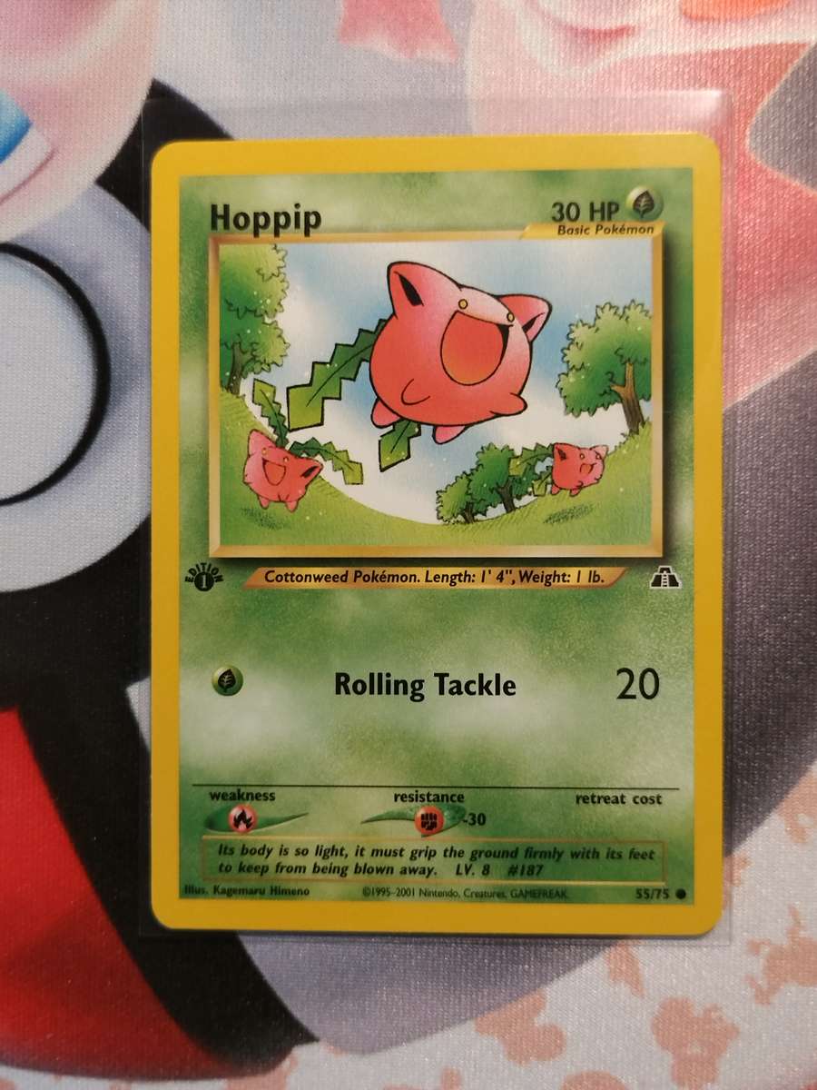 Pokemon Trading Card Game - Hoppip [1st Edition] #55 Pokemon Neo Discovery