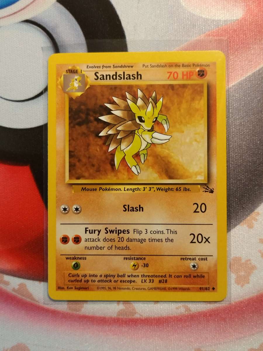 Pokemon Trading Card Game - Sandslash #41 Pokemon Fossil (1)