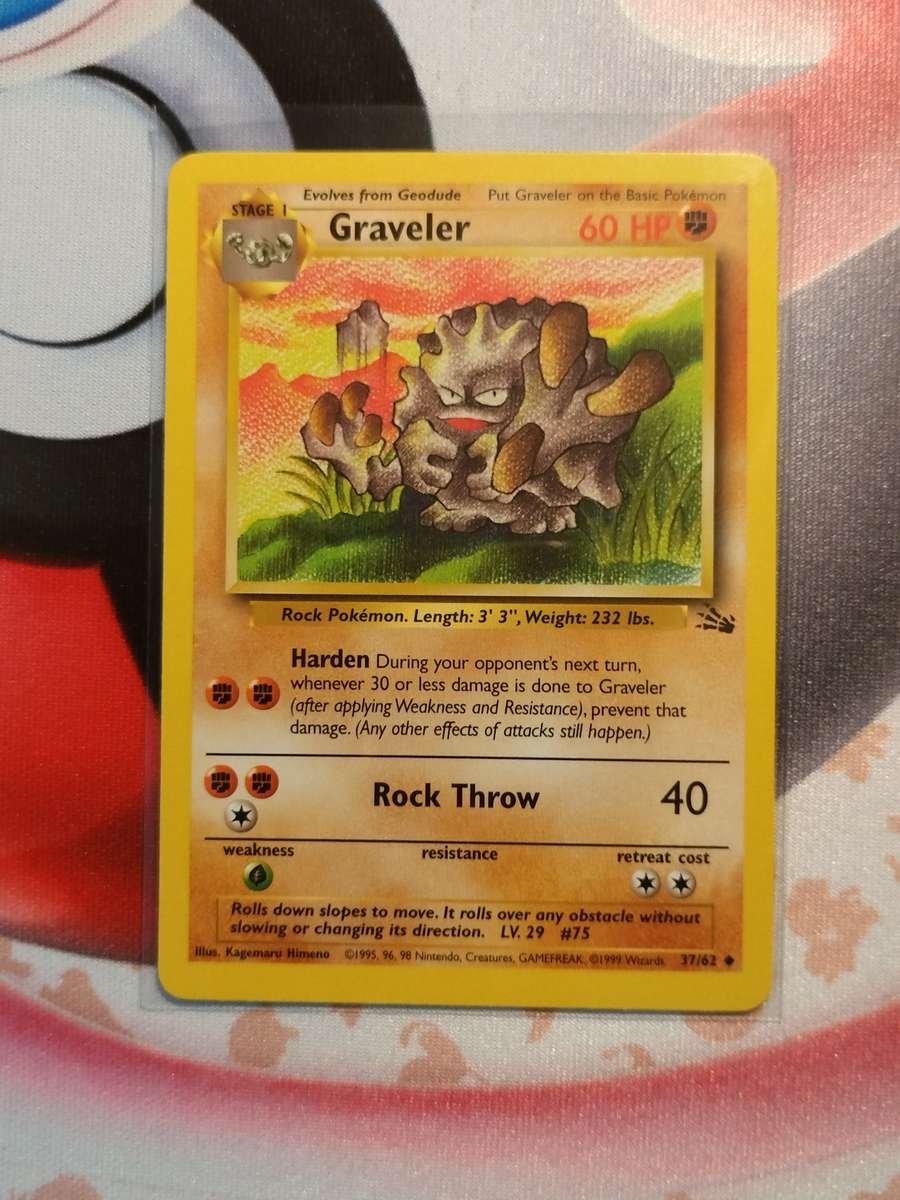 Pokemon Trading Card Game - Graveler #37 Pokemon Fossil (2)