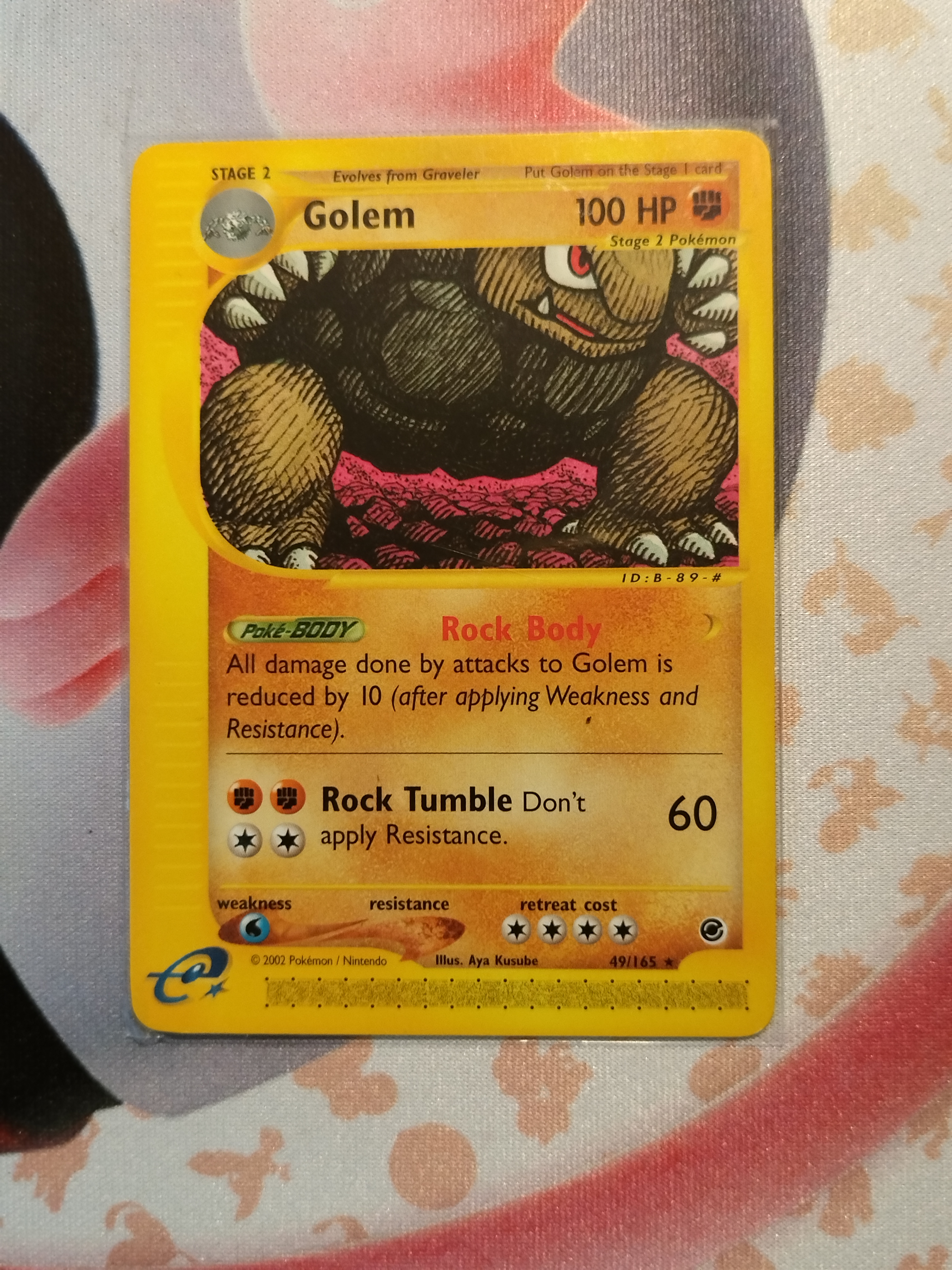 Pokemon Trading Card Game - Golem #49 Pokemon Expedition