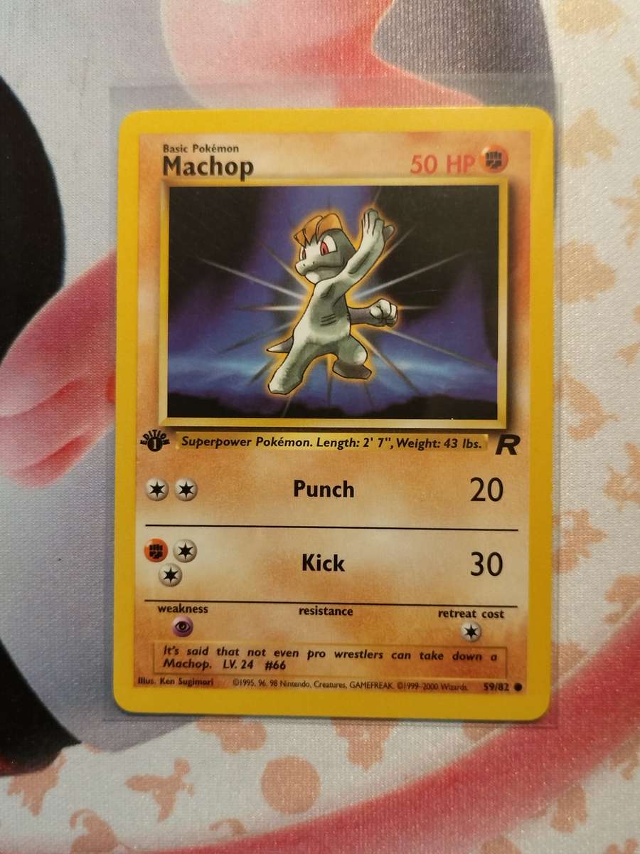 Pokemon Trading Card Game - Machop [1st Edition] #59 Pokemon Team Rocket