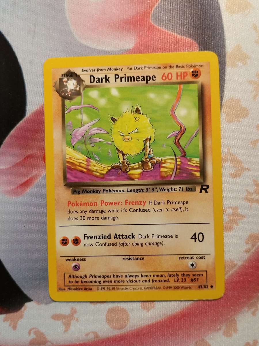Pokemon Trading Card Game - Dark Primeape #43 Pokemon Team Rocket (3)