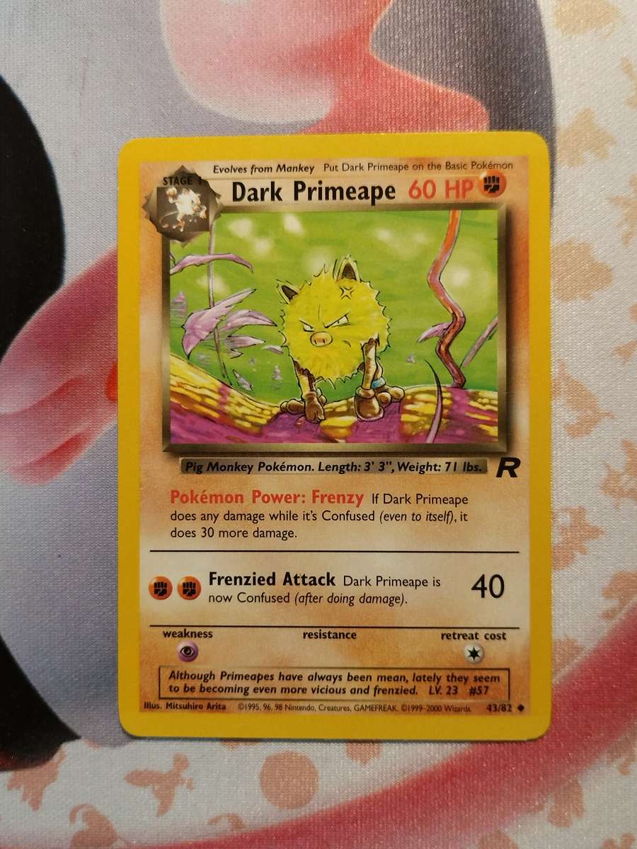 Pokemon Trading Card Game - Dark Primeape #43 Pokemon Team Rocket (2)