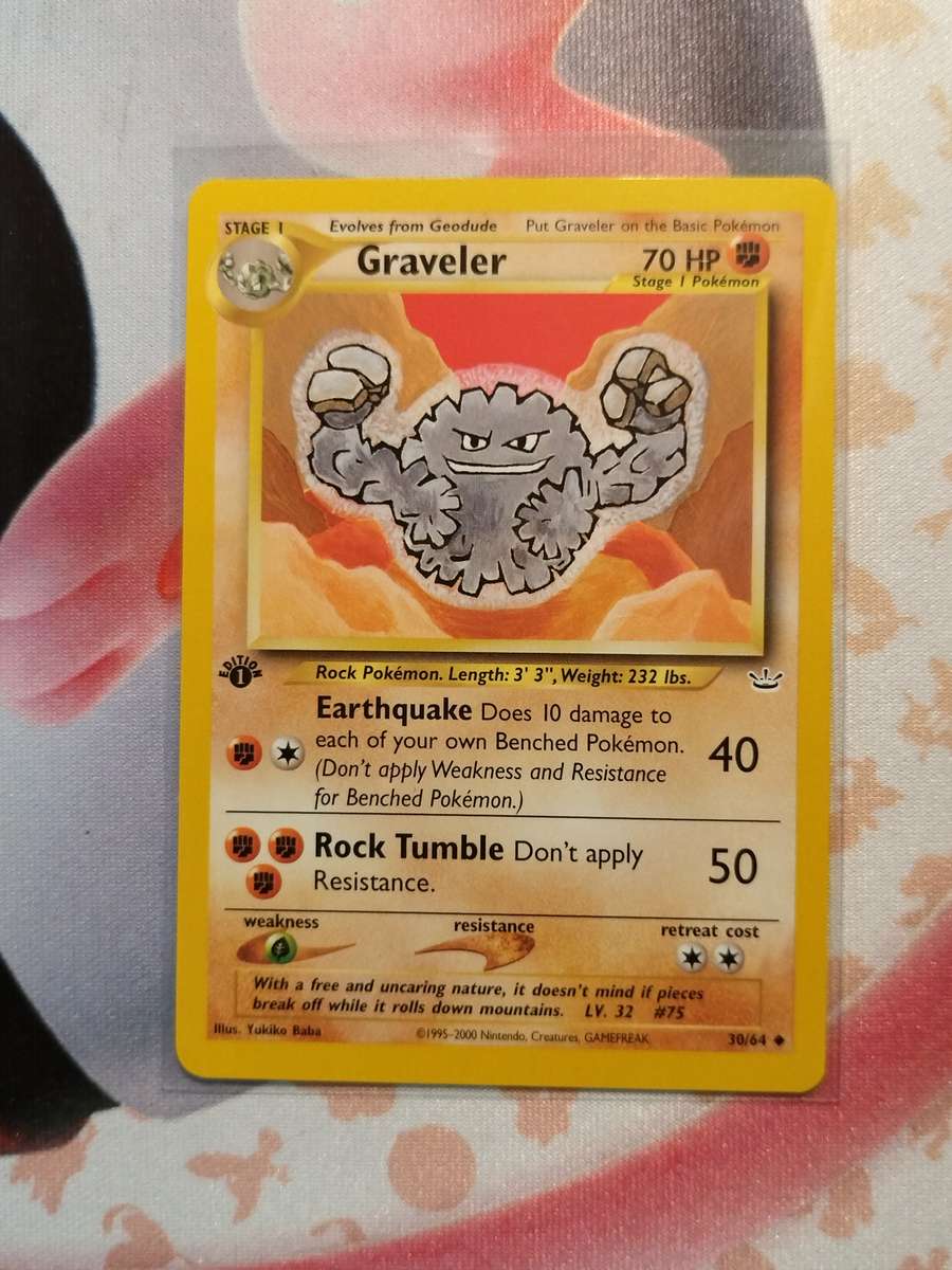 Pokemon Trading Card Game - Graveler [1st Edition] #30 Pokemon Neo Revelation