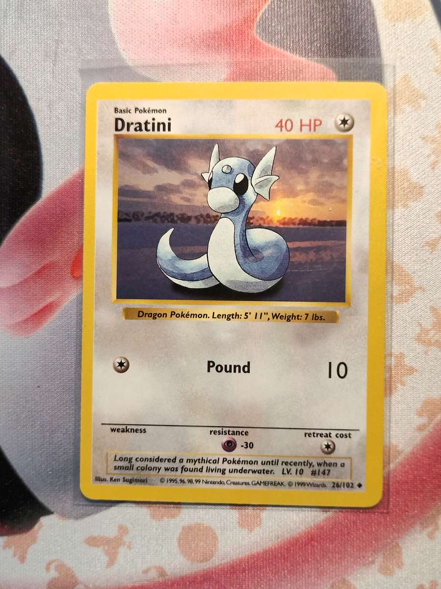 Pokemon Trading Card Game - Dratini #26 Pokemon Base Set (1)